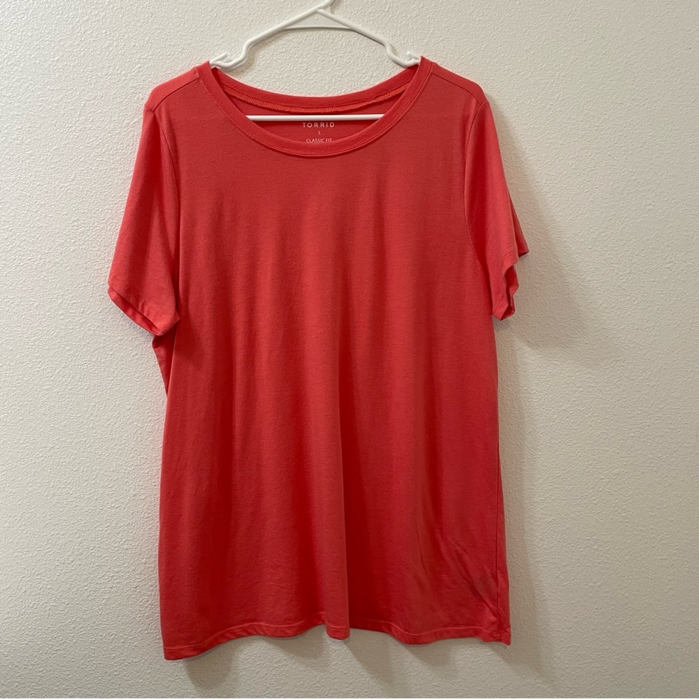 Torrid classic fit t shirt pink 1X